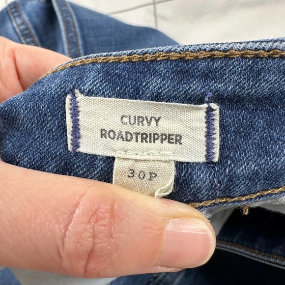 Madewell Jeans Womens 30 Petite Blue Curvy Roadtripper Skinny Stretch Denim - Picture 4 of 11